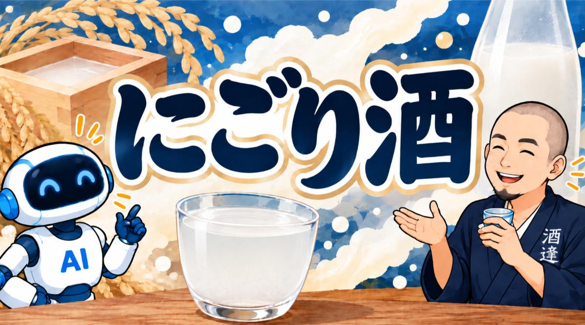 〖酒屋とAIの対話ログで学ぶ、お酒のあれこれ〗第7回「にごり酒」